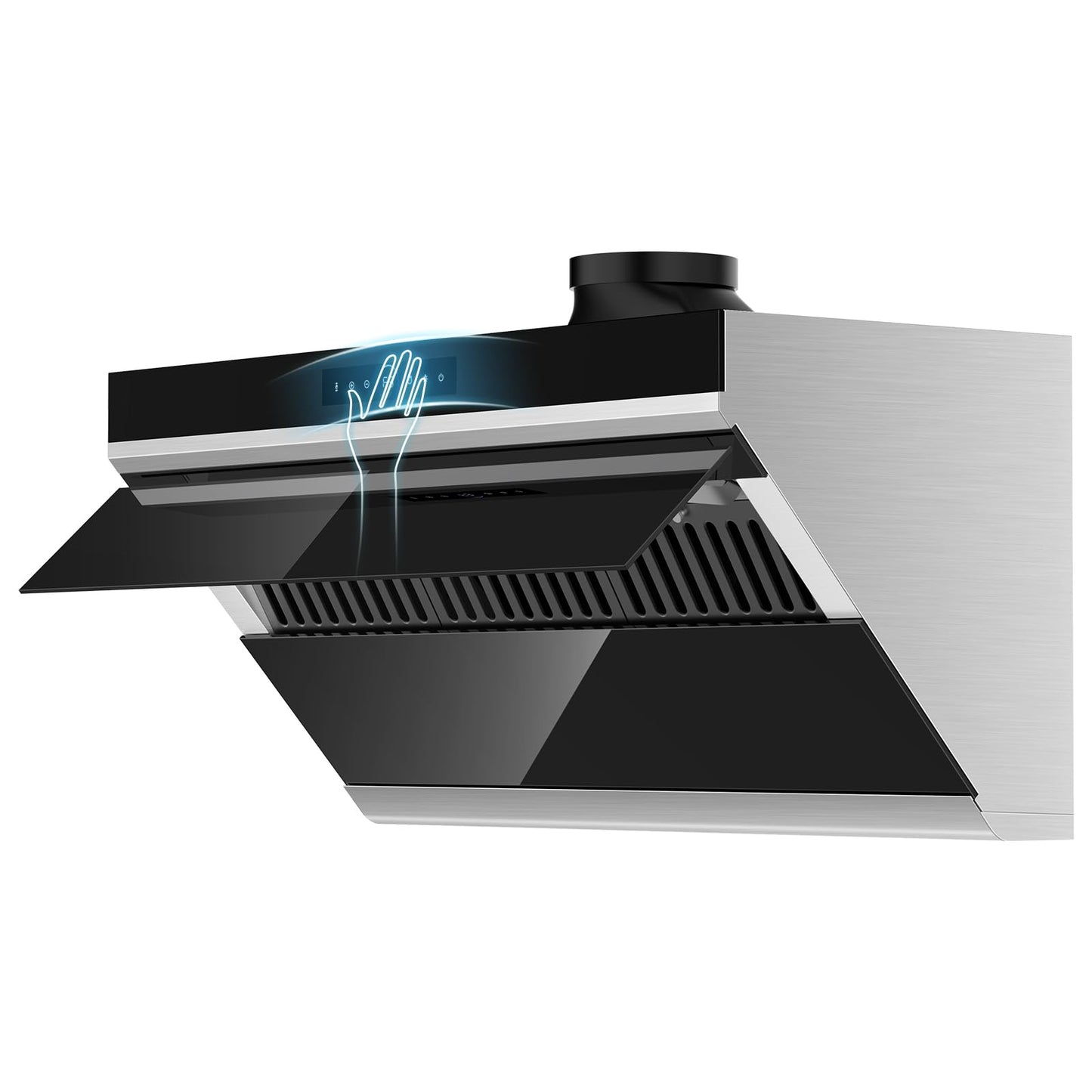 30 inch Under Cabinet Range Hood 900 CFM, Ducted/Ductless Convertible, 4 Speed Kitchen Vent Hood with Touch & Gesture Control, dimmable LED, Timer