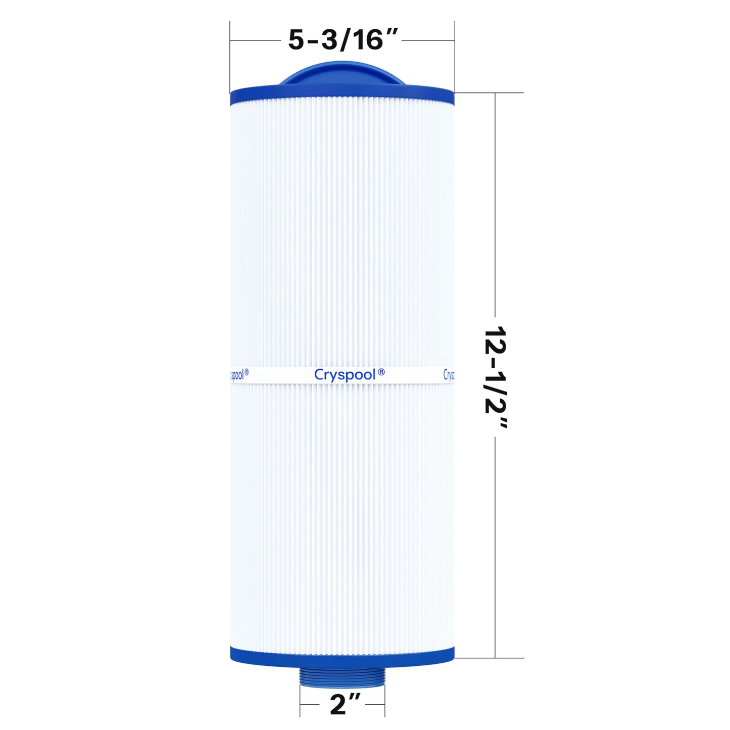 Cryspool® 05039 Filter Compatible with Marquis 35, Marquis Spa 20042, 20092, 370-0240, PPM35SC-F2M, 5CH-352, FC-0196, 35 Sq. Ft Spa Filter Cartridge, 2 Pack