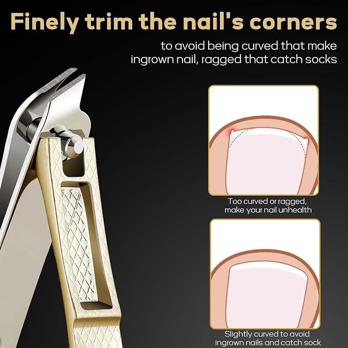 Upgraded Toe Nail Clippers for Men, 6pcs Toenail Clippers, (1pcs)