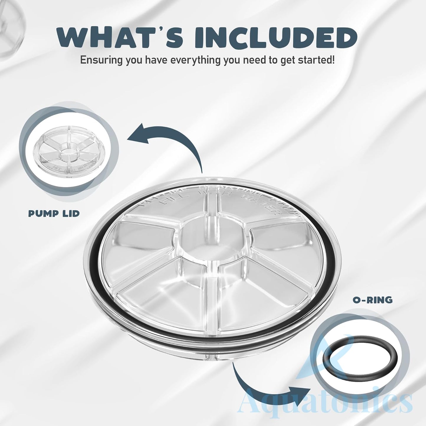 Replacement 357151 Pump Lid with O-Ring – Pool Pump Lid Replacement for Pentair Whisperflo, IntelliFlo VS, VS 3050, VF, VST and VS+SVRS high performance pumps – See-Through Clear Pool Pump Cover Lid