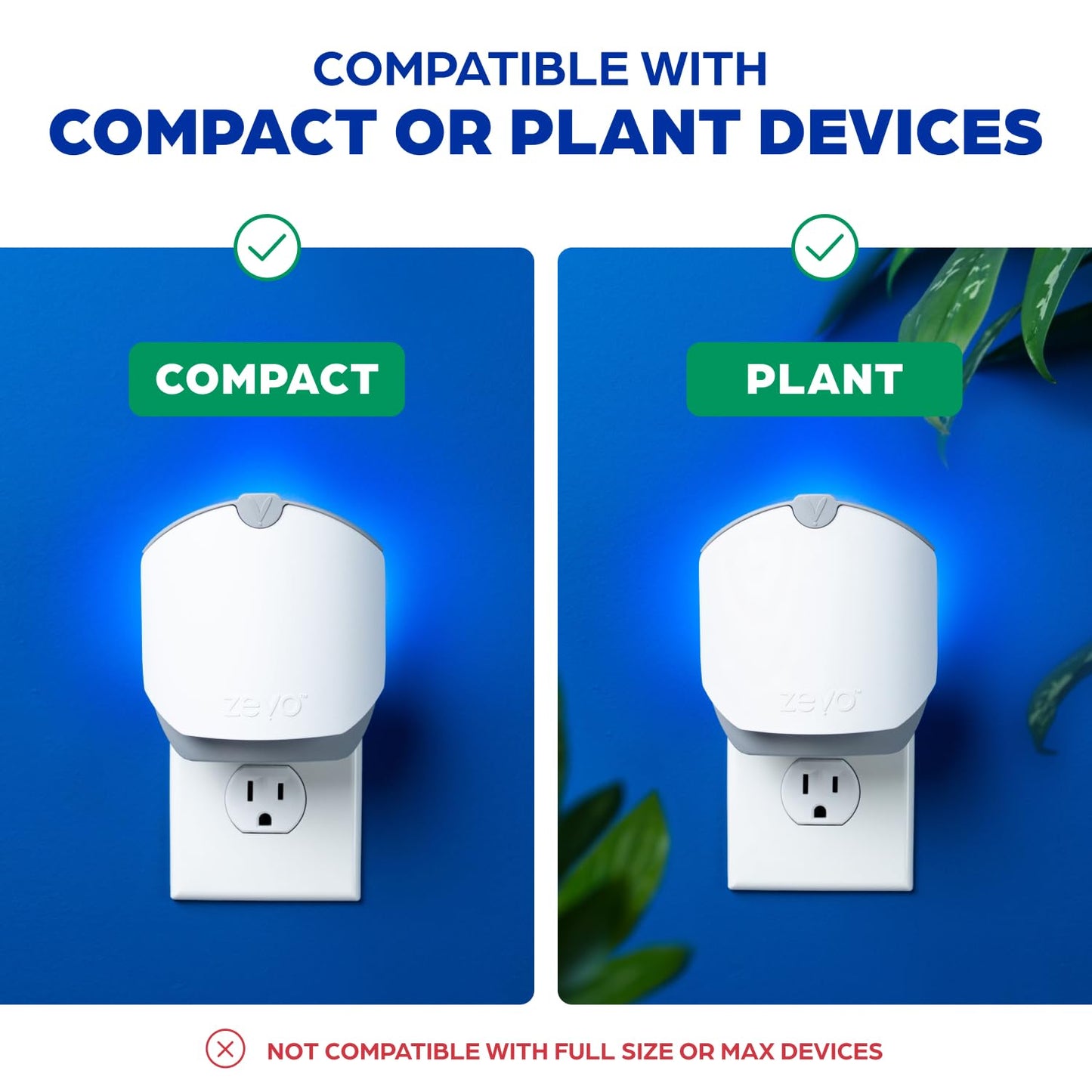 Zevo Compact Flying Insect Trap Official Refill Cartridges - Fits Zevo Compact & Plant Indoor Plug-in Trap, Authentic Trap + Lock Technology to Catch Gnats, House & Fruit Flies (6 Official Refills)