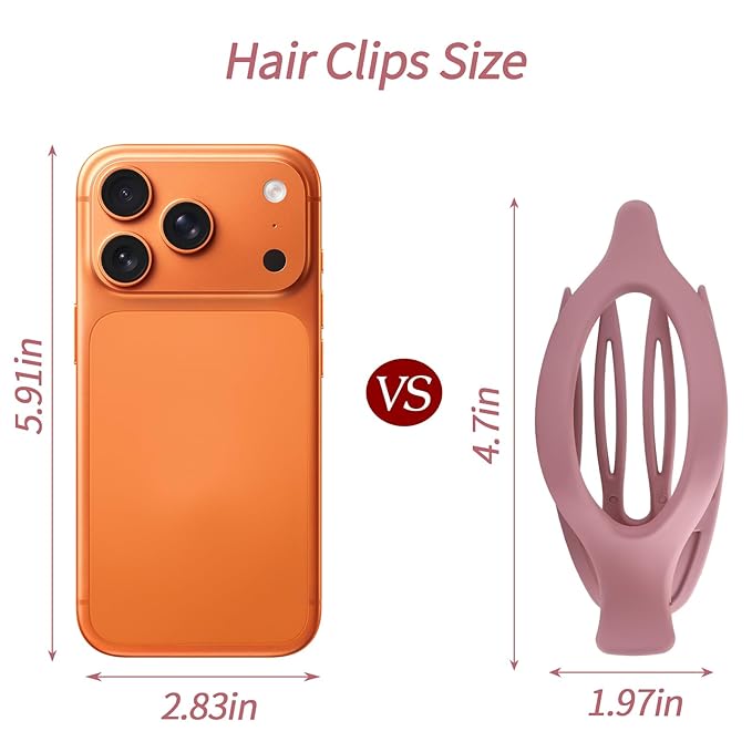 6 Packs Flat Hair Clips, Curved Claw Clips for Women Girls, Alligator Clips for Thick Thin Hair, Strong Hold Duck Billed Clips,4.7 Inch Hair Barrettes for Styling Sectioning