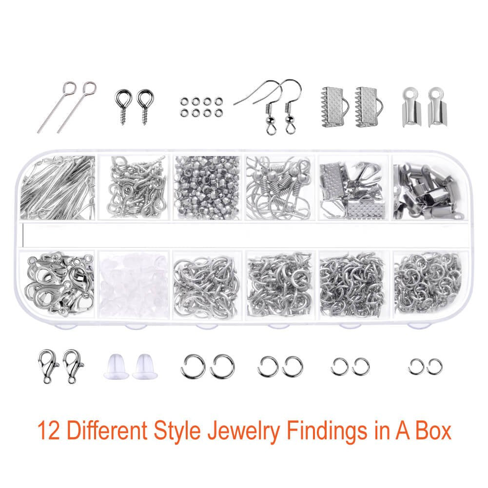 PAXCOO Jewelry Making Supplies Kit with Tools, Wires, Findings for Jewelry Repair and Beading