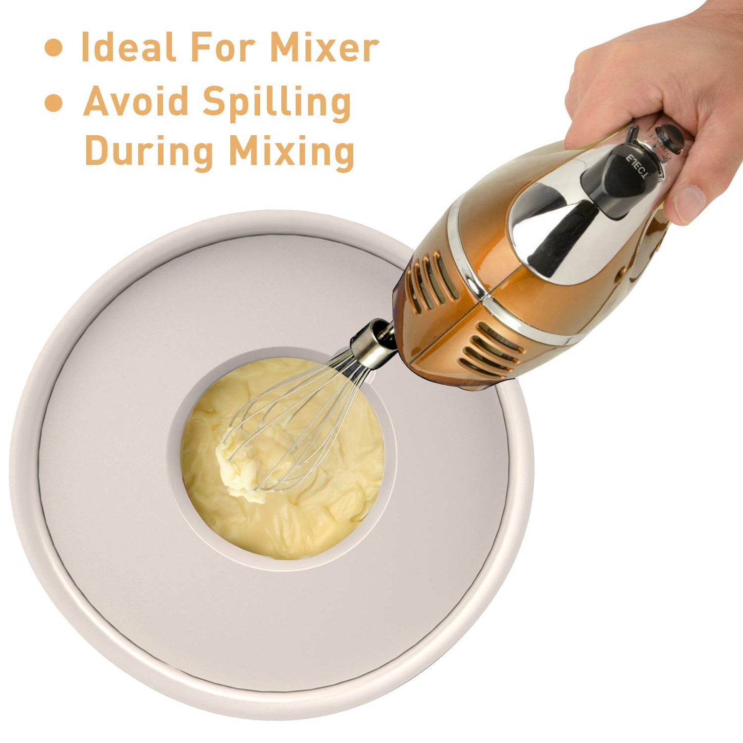 Wildone Mixing Bowls with Airtight Lids Set, 5PCS Stainless Steel Khaki Nesting Bowls for Kitchen, with Grater Attachments & Non-Slip Bottoms, Size 5, 3, 2, 1.5, 0.63 QT, Great for Mixing & Serving