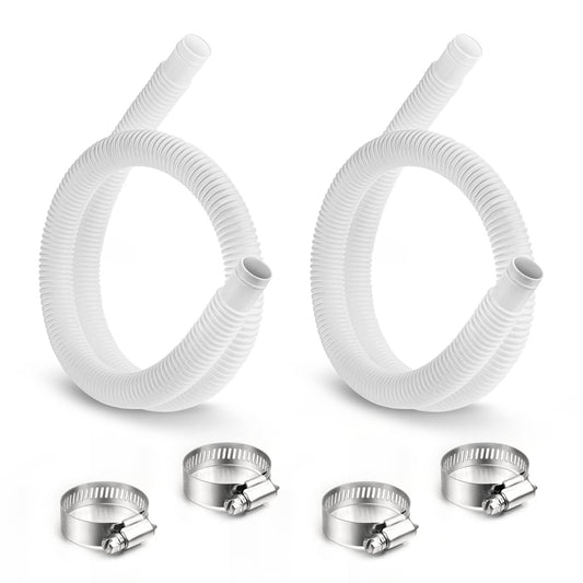 1.25" Pool Hose Replacement for Intex Filter Pump - 59" Long Pool Hose for Above Ground Pools, 1 1/4 Inch Pool Connector Hoses Compatible with Intex Pump 607 637(2 Pack)