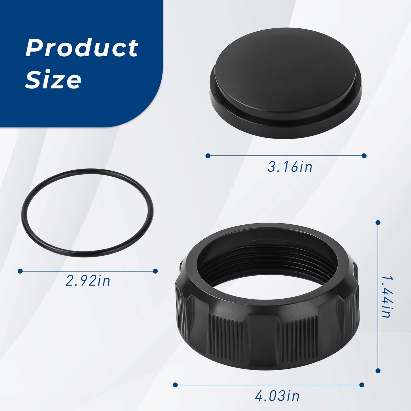ArrogantF R0523000 Drain Cap Assembly Replacement for Zodiac Jandy DEV、CV and CL Series Pool Filter and Salt Cell/Spa DE/Cartridge Filters Drain Cap (2 Pack)