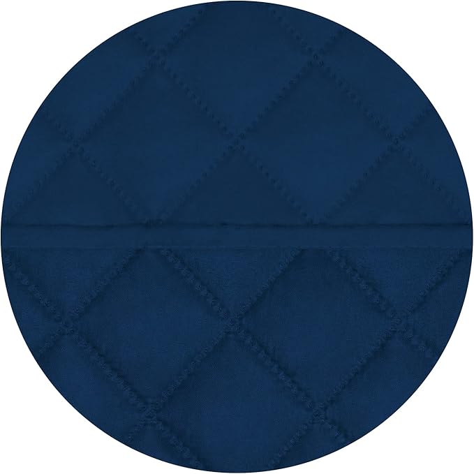 PureFit Reversible Quilted Oversized Recliner Sofa Cover, Water Resistant Furniture Protector, Washable Couch Cover with Elastic Straps for Kids, Pets (Large, Classic Navy/Navy)