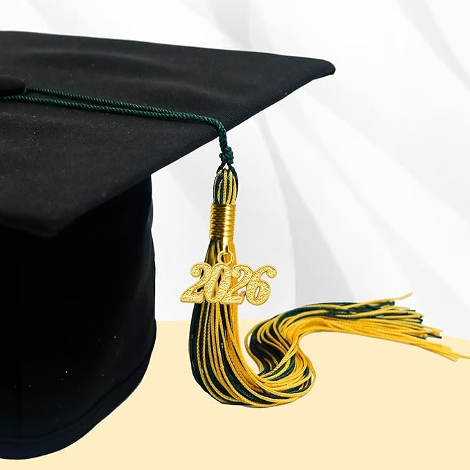 GraduationMall Single&Multiple Color Graduation Tassel with 2026 Year Charm 9"