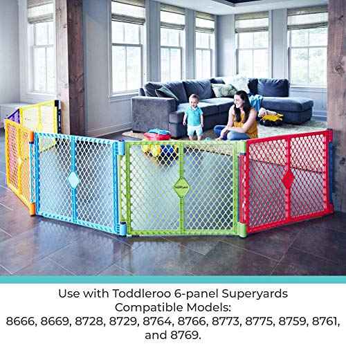 Toddleroo by North States - Superyard Wall Mount Kit: Play Yard Wall Mount Kit Compatible with Superyard or Colorplay Play Pens - Made in USA - Gray