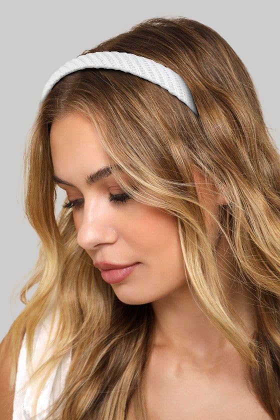 AIBFRID Headbands for Women Non Slip Thin Knitted Hairbands Trendy Headband for Women's Hair Cute Solid Colors Fashion Hair Accessories 4 PCS