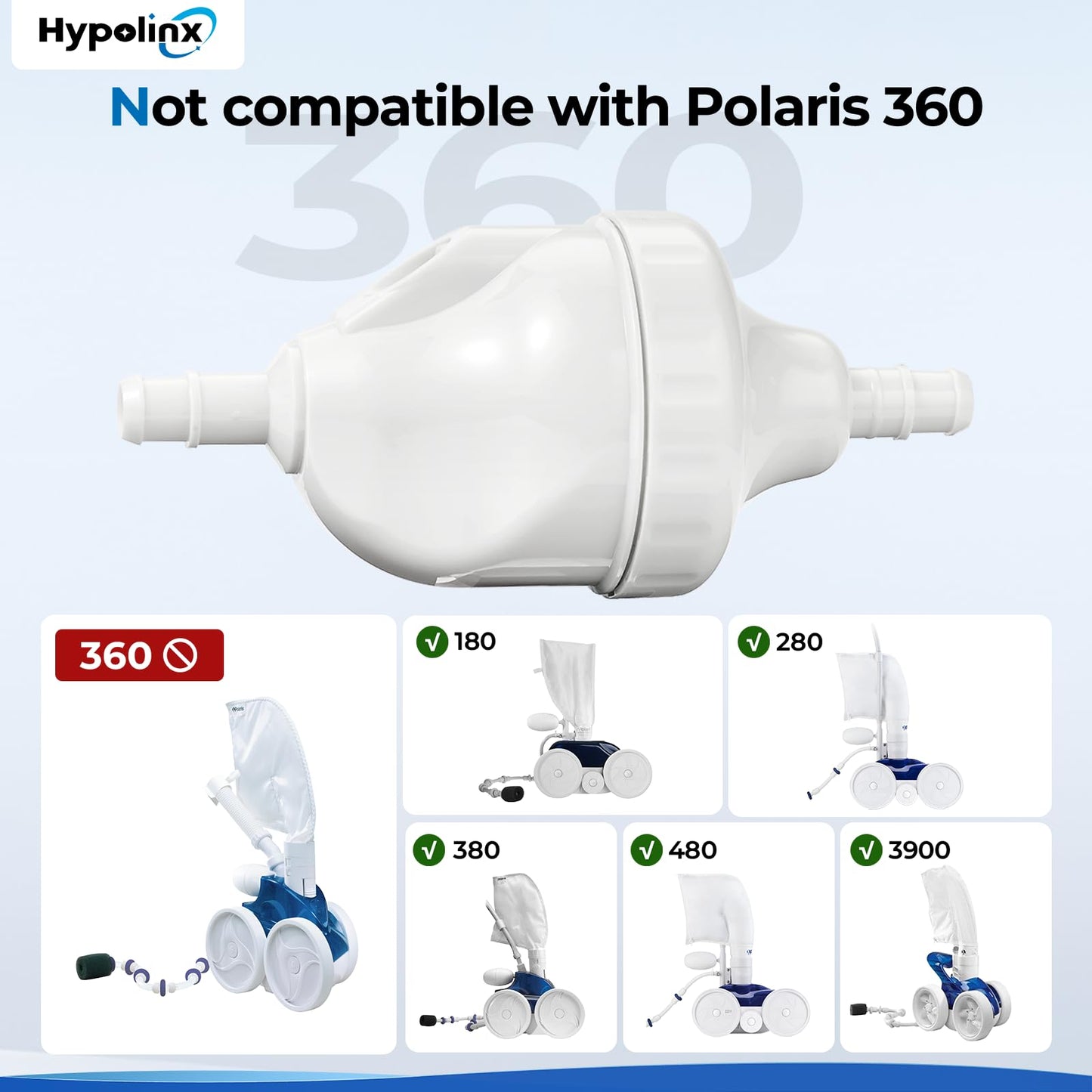 Hypolinx Upgraded Polaris G52 Backup Valve Replacement Kit for Polaris Pool Cleaner 280, 180, 380, 480, with High-Strength Gears and Crack-Resistant Case Kit for Polaris Pool Cleaner