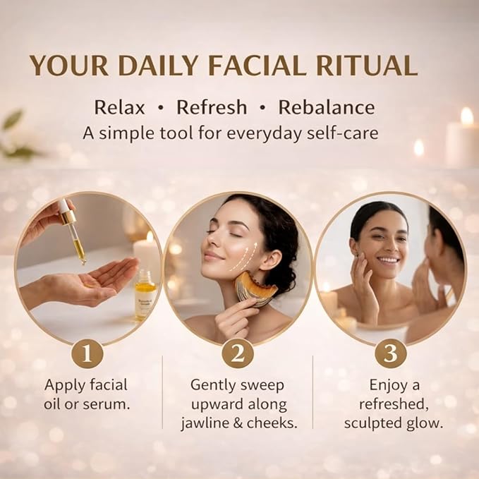 Lymphatic Contour Face Brush, Ergonomically Designed to Fit The Skin Precisely and Relieve Fatigue, Facial Massage Brush for Drainage & Sculpting- Anti-Puffiness, Detox & Lift, Dry Brushing Face
