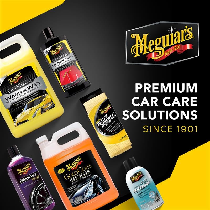 Meguiar's Gold Class Car Wash – Premium Foaming Car Wash Soap, High Gloss Finish, Safe for Clear Coats, Deep Cleans without Removing Waxes, Car Detailing Supplies for Cars, Trucks & SUVs – 1 Gal