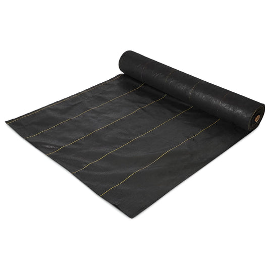 Dewitt Sunbelt Weed Barrier Fabric 3.2 oz, 6 x 300 Feet â Heavy-Duty Ground Cover Mat for Greenhouse Floors, Garden Rows, Raised Beds, Yard Gardening, and Outdoor Landscape Protection