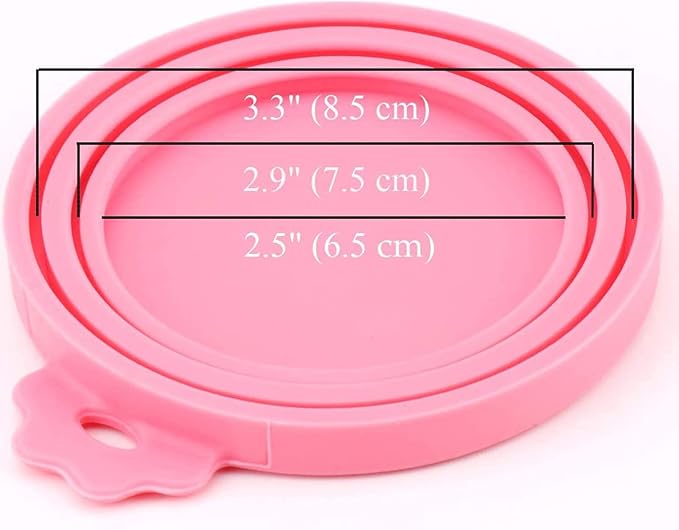 Dog Food Can Covers Silicone Food Can Lids for Cat Dog Pet Food Cans | Universal Size | BPA Free | (Mix Color3)…