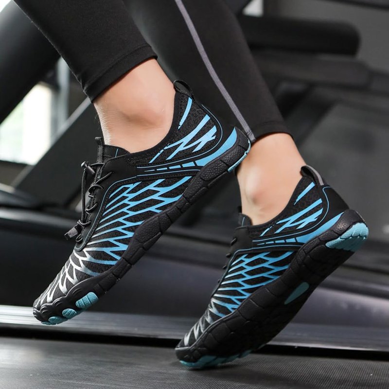 ELETON Barefoot Shoes Women Men Footwear, Wide Toe Box Hiking Zero Drop Non-Slip Quick-Dry River Boat Pool Beach Water Shoes, Lightweight Swimming Running Walking Sneakers Unisex Blue