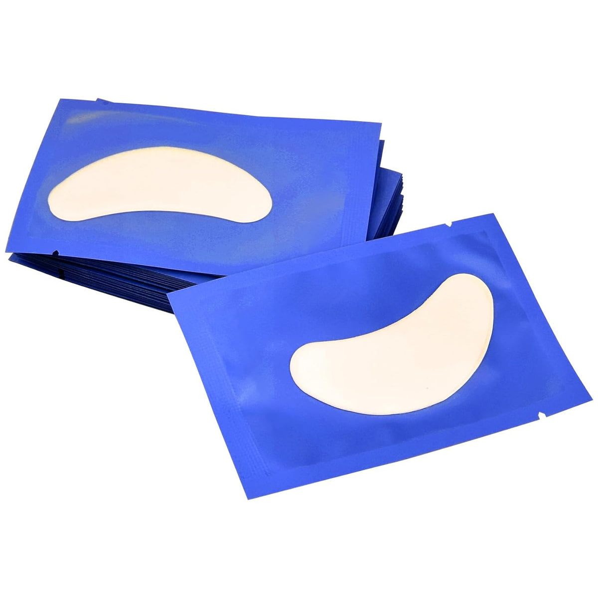 100 Pairs Under Eye Patches, Isolation Eyelash Extension Pads, Under Eye Gel Pads for Pro Salon and Individual, DIY Lashes Extension Supplies (Blue)