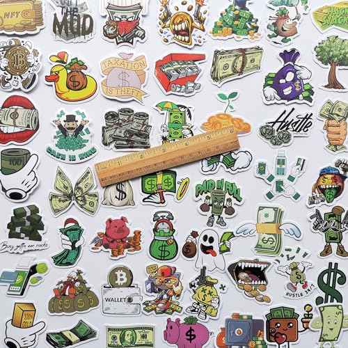 Generic Funny Money Decals - Cash, Dollar Signs, Bills & Coins Symbols
