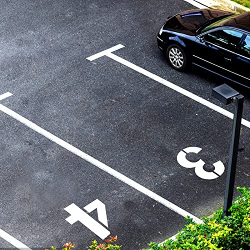 AIEX 8inch Large Number Stencils, Reusable Curb Address Numbers 10pcs Plastic Parking Stencils for Painting from 0 to 9