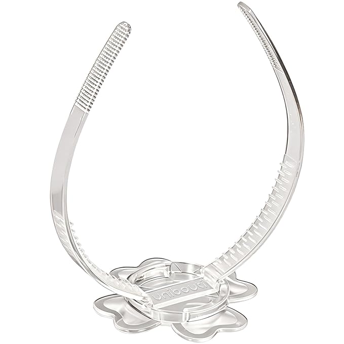 Graduation Cap Headband Insert Clear - Original Four Leaves Clover - Secure Your Grad Cap on Curly, Natural Hair, Braids, Locs, Twists and Straight Hair
