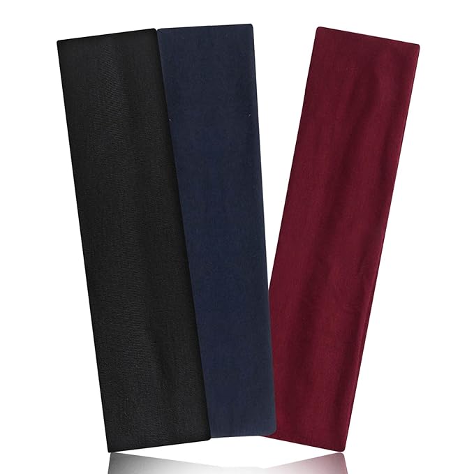 Headbands for Women Non Slip Head Bands for Women's Hair cute elastic womens headbands Soft Cotton Cloth Fashion floral headband for women for Daily Workout Sports Running Yoga