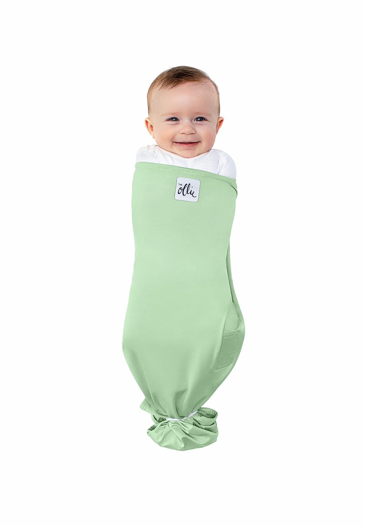 The Ollie Swaddle – Adjustable Baby Swaddle for Newborns | Pediatrician-Approved for Safe Sleep | Easy Closure | Arms-Out | Lightweight, Machine-Washable | Easy Diaper Access
