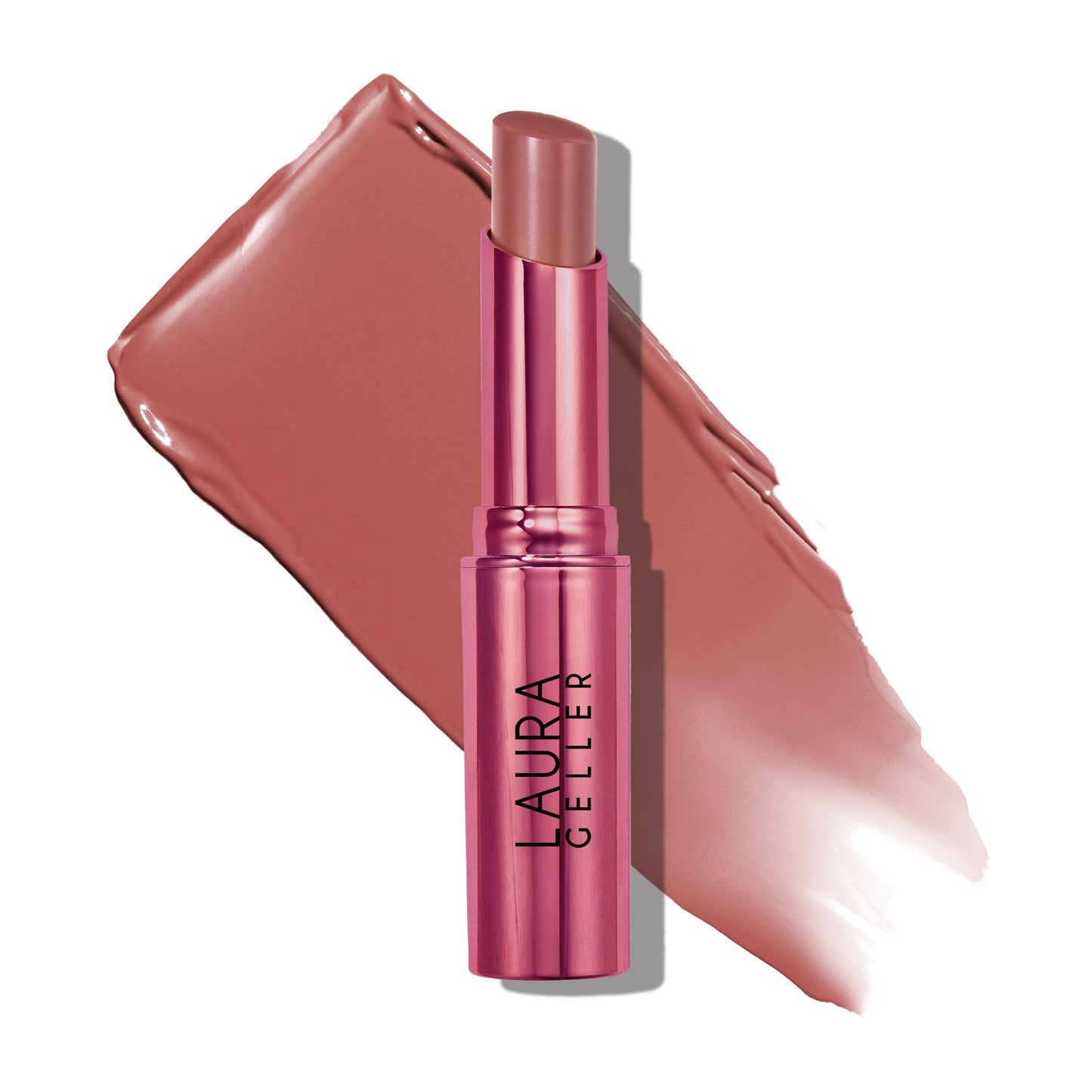 LAURA GELLER NEW YORK Jelly Balm Moisturizing Tinted Lip Color - Whatta Melon Hydrating Vitamin E - Semi-Shine Finish