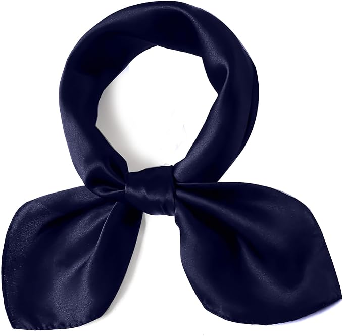 vimate 35" Square Silk Like Head Scarf - Women's Fashion Satin Scarf Bandana for Hair Wrapping at Night.