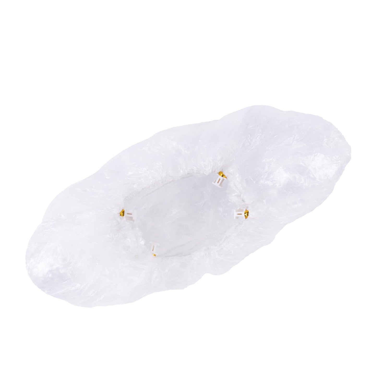 JATHIN Disposable Shoe Cover Refills for Automatic Shoe Cover Dispenser Machine, T-Buckle Shoe Cover 100 Pcs[White]