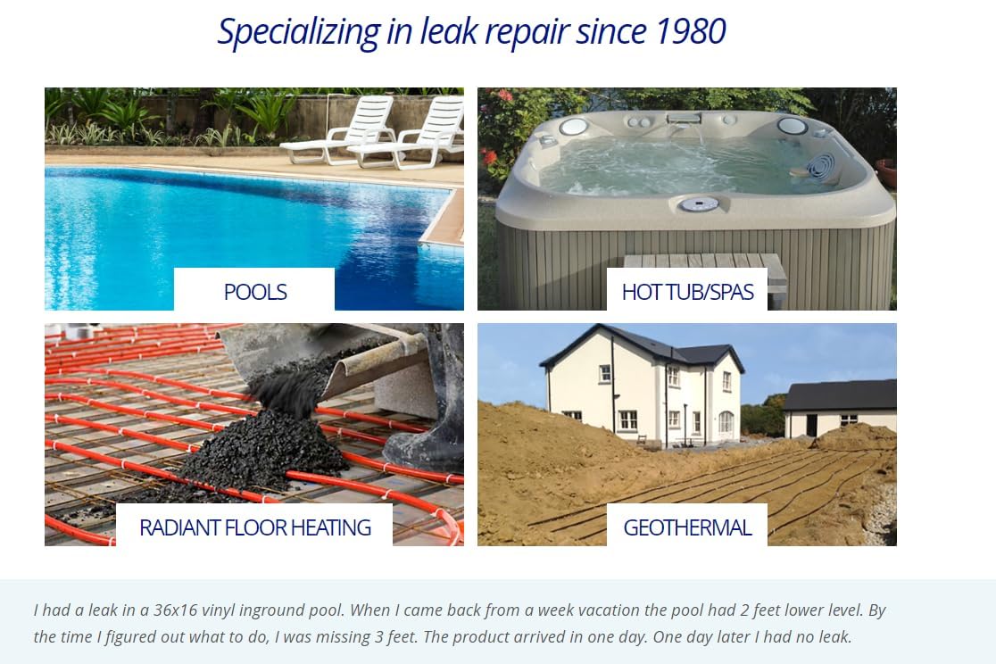 Fix-A-Leak Pool, Spa and Hot Tub Leak Sealer, 32 oz.