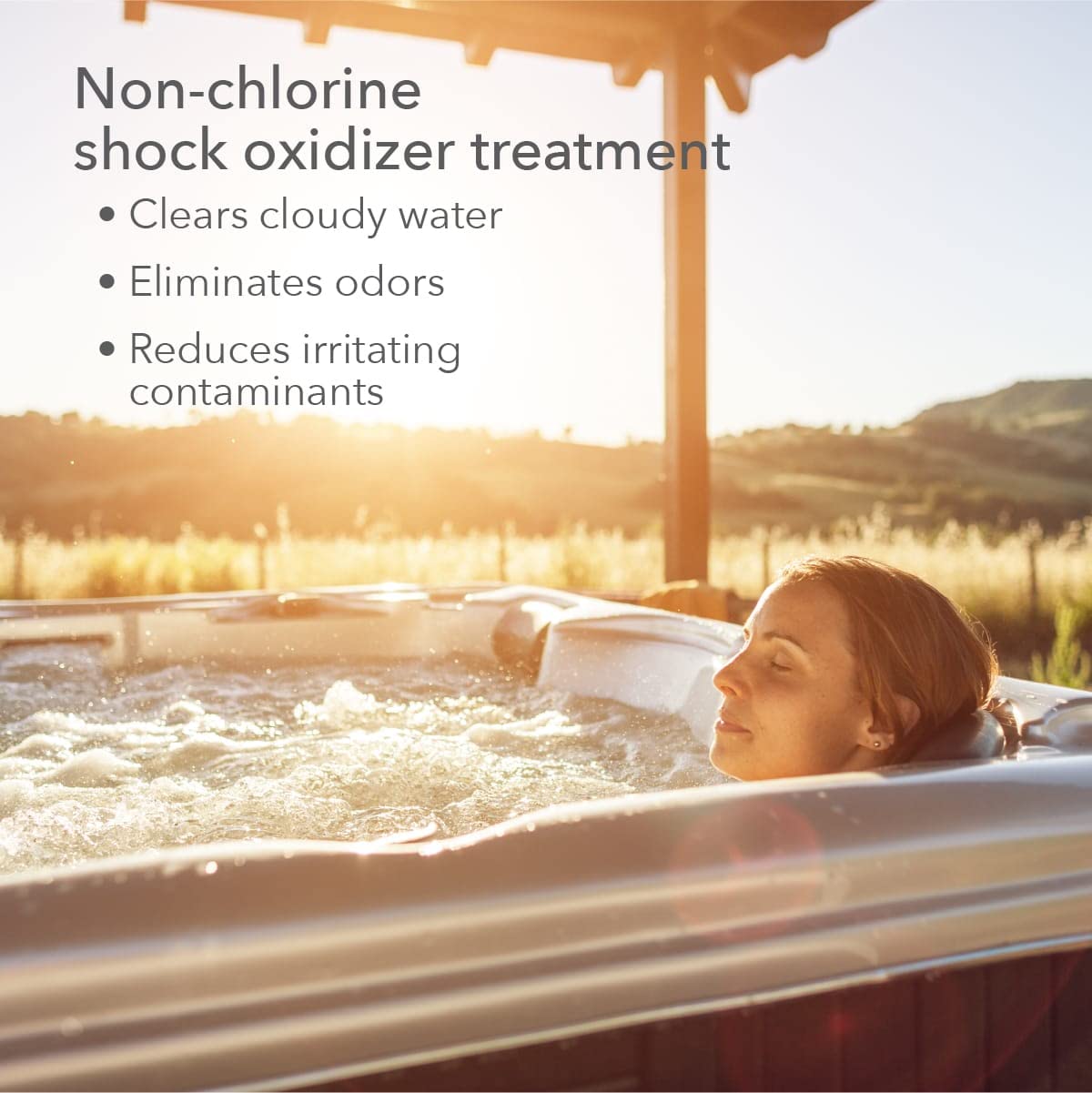 Leisure Time RENU2 Renew Non-Chlorine Shock Treatment, Non-Chlorine Oxidizer for Hot Tubs and Spas, Restores Water Clarity and Freshness, Gentle on Skin, 2.2 lbs
