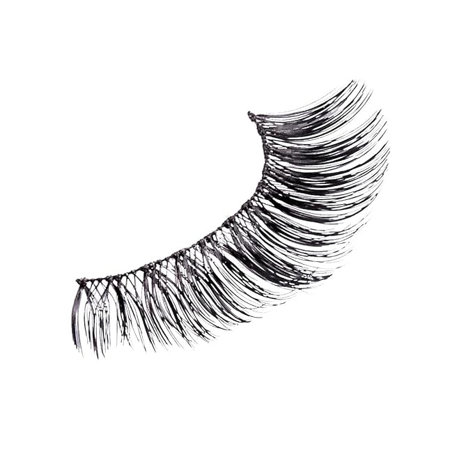 KISS Looks So Natural False Eyelashes Multipack, Lightweight & Comfortable, Tapered End Technology, Reusable, Cruelty-Free, Contact Lens Friendly, Style 'Flirty', 5 Pairs Fake Eyelashes Black