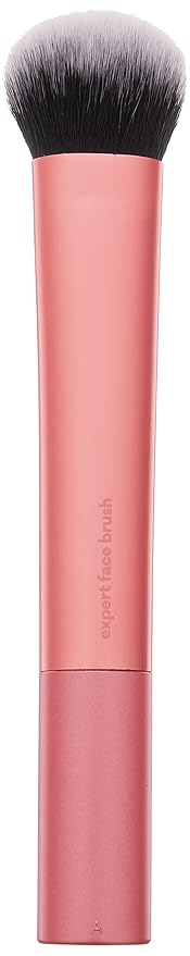 Real Techniques Professional Foundation Makeup Brush for Even Streak Free Application, Orange, (Pack of 4)