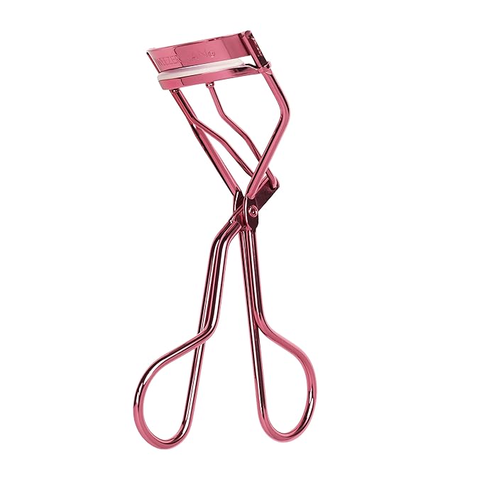 Tweezerman Tea Rose Eyelash Curler - Makeup Eyelash Tool for All Eye Shapes
