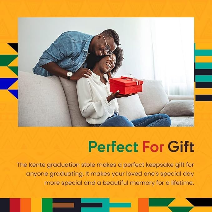Kwabla's Kente Graduation Stole 2026 | Kente Stole Class of 2026 | Kente Graduation Sash 2026
