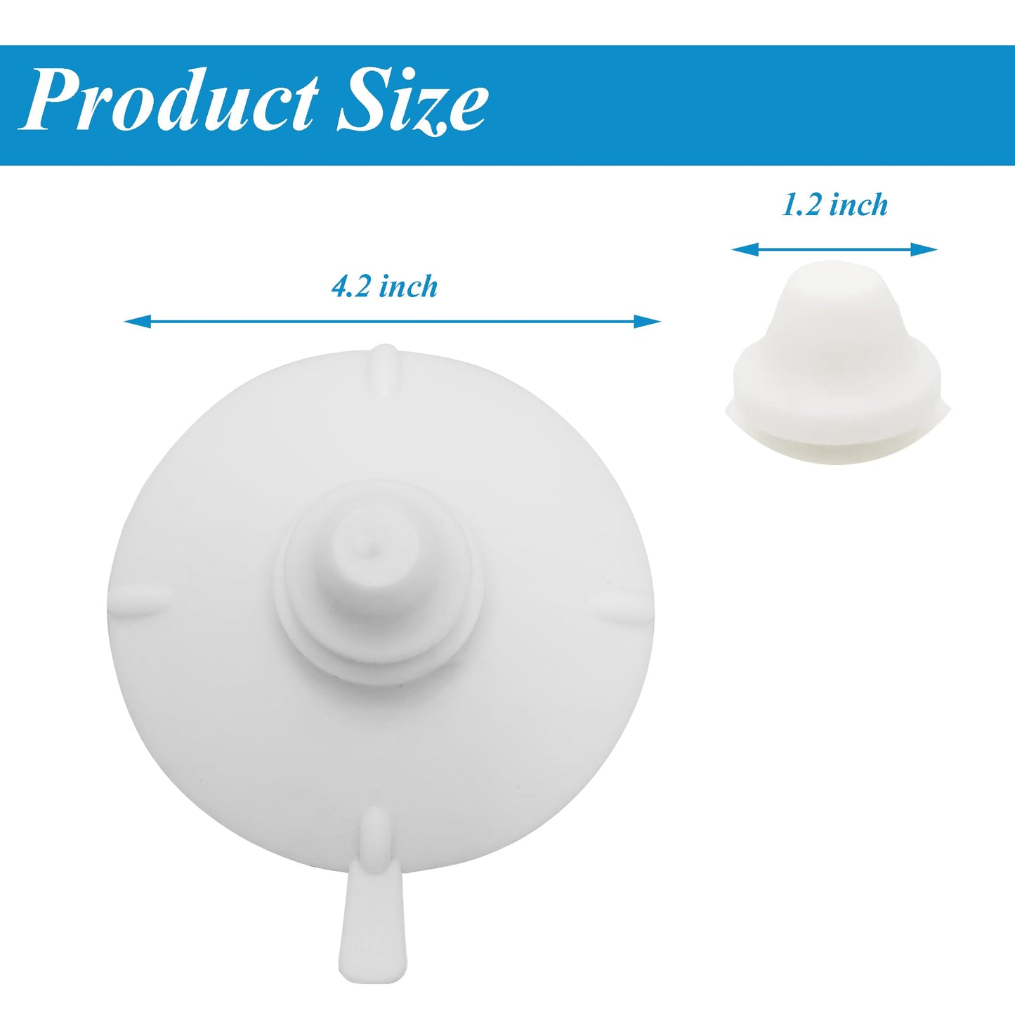 KACOMACO Pool Step Suction Cups Replacement for Innova Plas Ladder Above Ground Steps 4Pcs