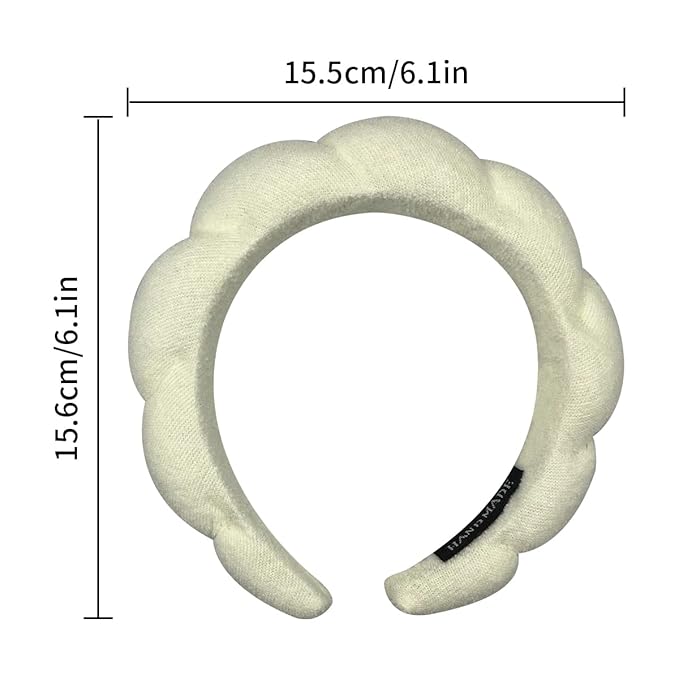 2 Pack Sponge Spa Makeup Headband for Women Face Washing, Makeup Removal, Shower, Skincare Material, Cute Design, Multifunctional Hair Band, Perfect Size, Great Gift