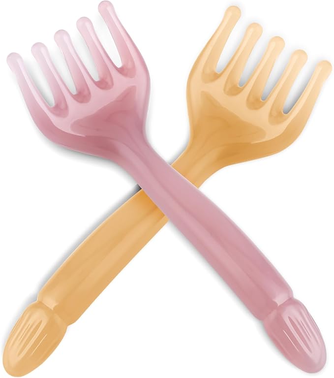2Pcs Head Massager Manual Hair Scalp Massager Gua Sha Five Claw Massage Tool Comb Portable Handheld Resin Relax Tool for Father's Day Mother's Day Gifts (Amber; Cloud Brown)