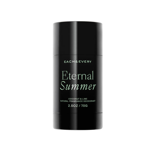 Each & Every Aluminum Free Deodorant for Women & Men â Natural Fragrance All Day Odor Protection, Non-Toxic Deodorant for Sensitive Skin, EWG Verified, Baking Soda Free - Coconut & Lime Scent, 2.5oz