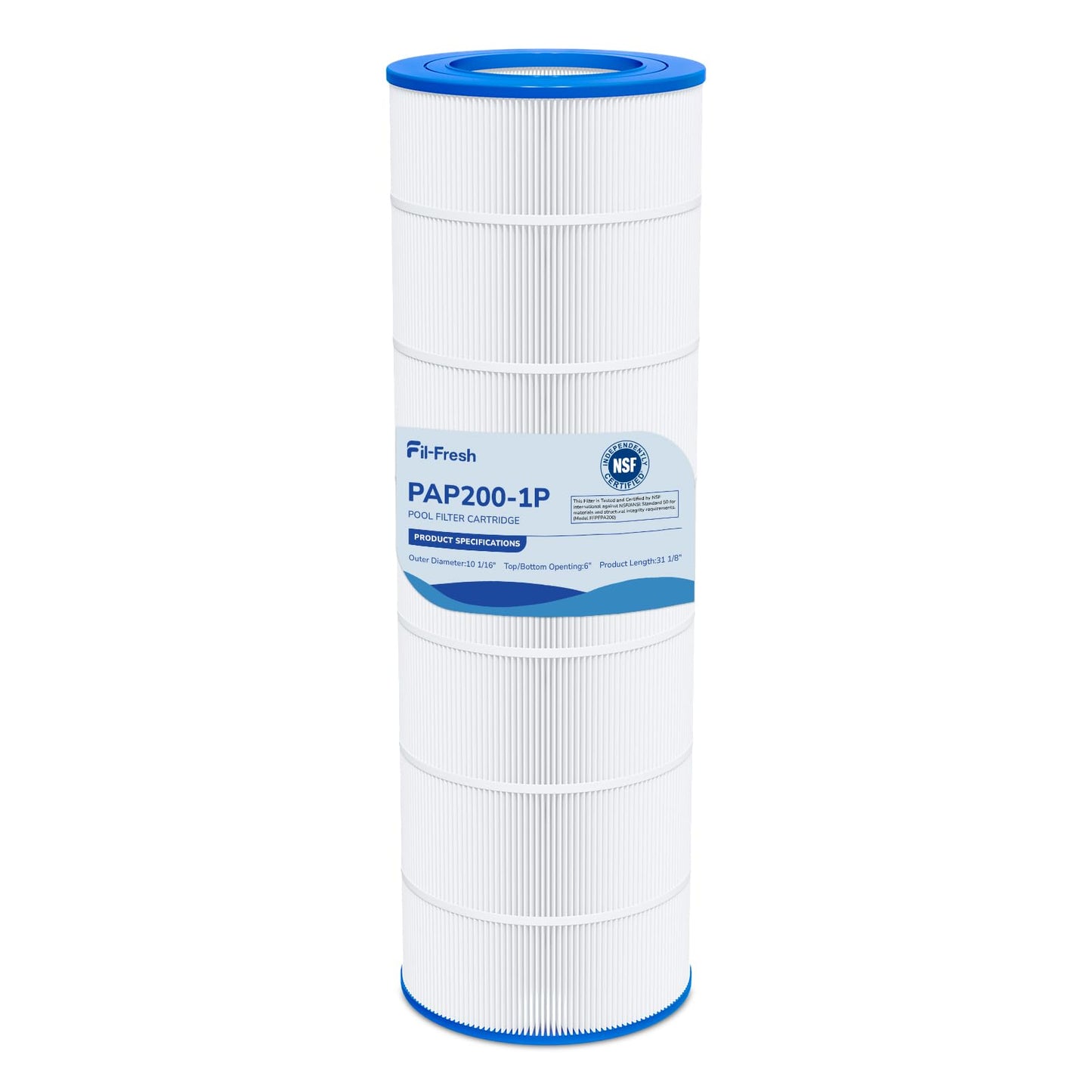 Fil-fresh CC200 Pool Filter Cartridges Compatible with Pentair Clean & Clear 200, Replacement for Pentair R173217, Pleatco PAP200, Unicel C-9419, 200 sq.ft