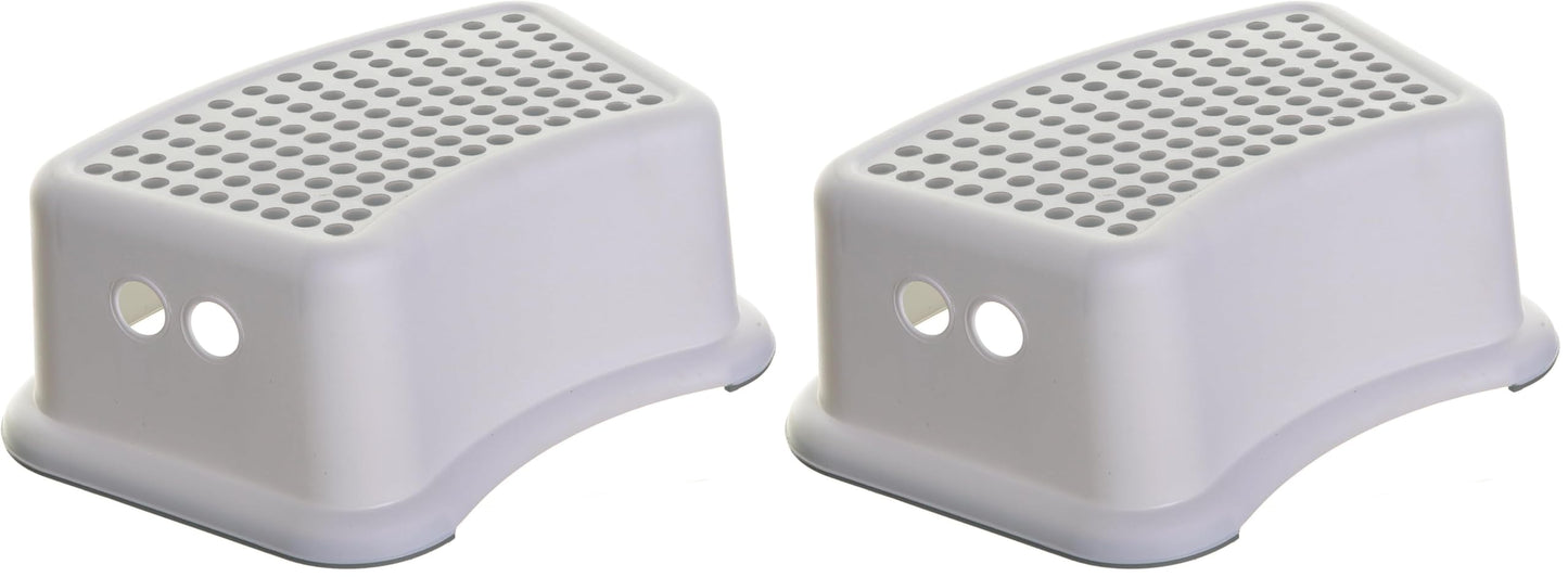 Dreambaby Step Stool for Kids - Non-Slip Base and Contoured Design for Toilet Potty Training and Sink Use (Pack of 2)