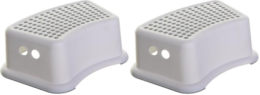 Dreambaby Step Stool for Kids - Non-Slip Base and Contoured Design for Toilet Potty Training and Sink Use (Pack of 2)