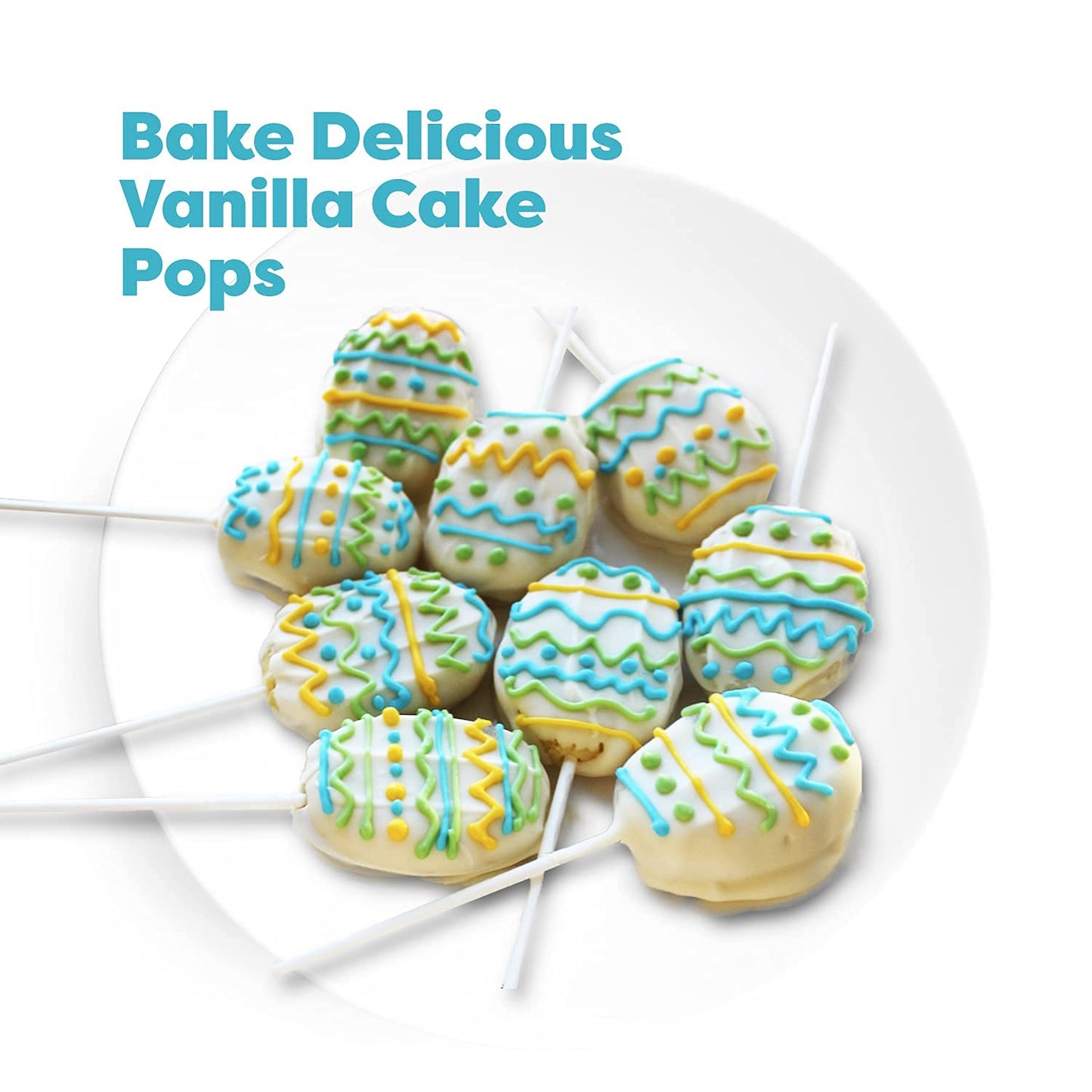 Baketivity Kids Baking DIY Activity Kit - Bake Delicious Vanilla Cake Pops with Pre-Measured Ingredients – Best Gift Idea for Boys and Girls Ages 6-12