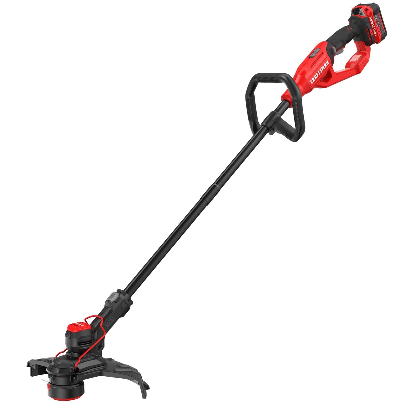 CRAFTSMAN V20 String Trimmer and Lawn Edger Kit with 4Ah Battery and Charger, 13 in. Cordless Weed Wacker with Up to 63 Minutes Runtime, Lightweight (CMCST901M1)