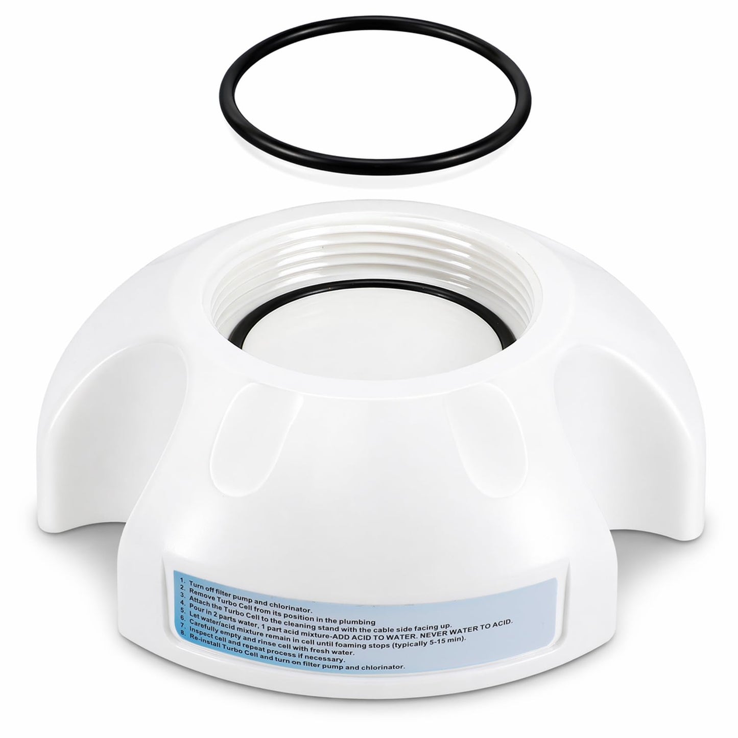 Salt Cell Cleaner - Fits for Hayward Salt Cell Cleaning Stand, Built-in O-Ring, Leak-Proof Design