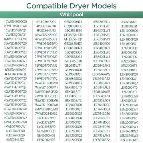 Dryer Heating Element Kit for whirl-pool WED5010LW0 WED5010LW1 WED7000DW2 WED5200VQ0 LER4634JQ0 LER3624PQ0 LER5636EQ3 LER4634PQ0 WED5540SQ0 WED5600SQ0 WED4900XW2 WED5100VQ0