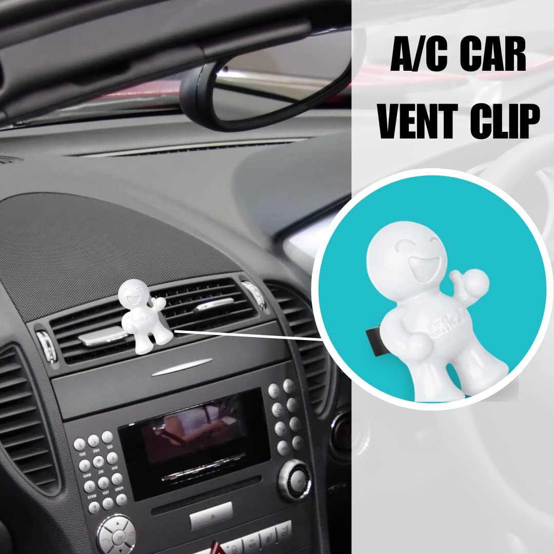 Little Joe 96401-6PK New Car Scent Car Air Freshener Vent Clip, Fights Odors for up to 45 Days, Long-Lasting Freshness, Cute Car Odor Eliminator, Pack of 6