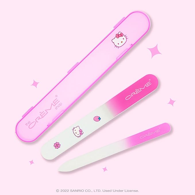 The CrÃÂ¨me Shop x Hello Kitty Premium Glass Nail File Set (Pink)
