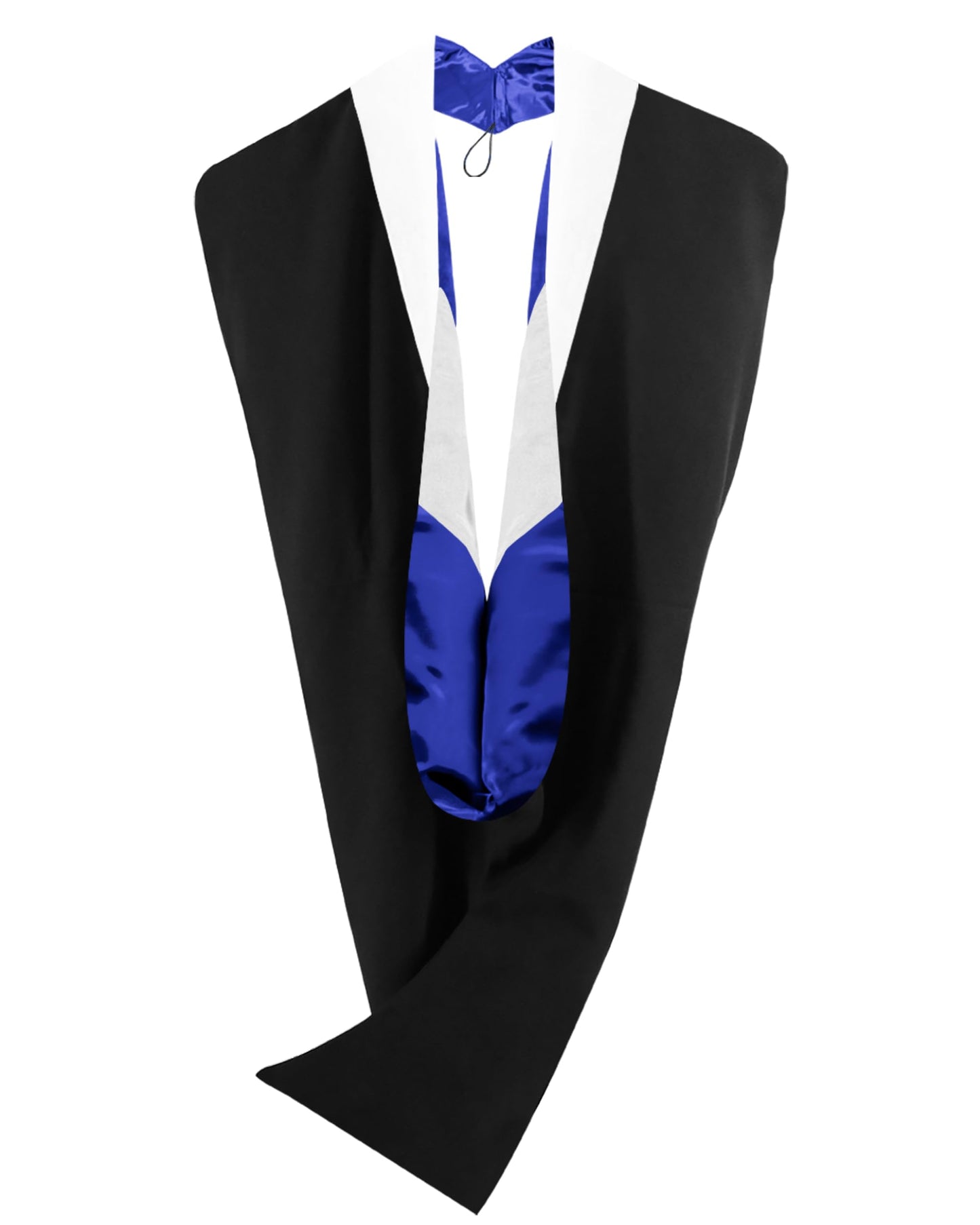 GraduationMall Unisex Deluxe Bachelor Graduation Hood - white/royalblue/white
