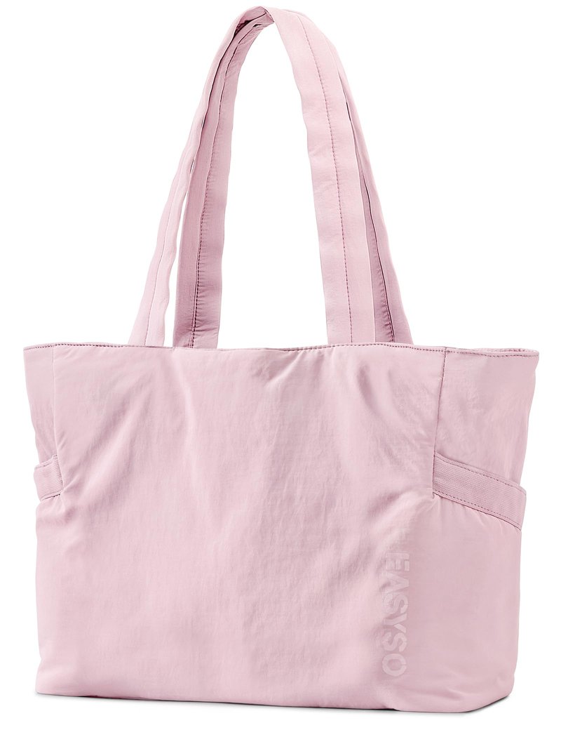 EASYSO Tote Bag for Women,Puffer Travel Tote Bags with Zipper, Quilted Handbag with Compartments for Travel Work Sport, Pink